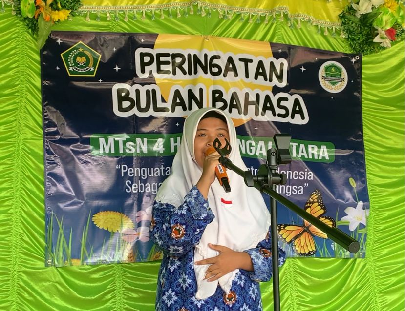 Peringati Bulan Bahasa, MTsN 4 HSU Laksanakan Lomba Literasi, Seni dan Bahasa