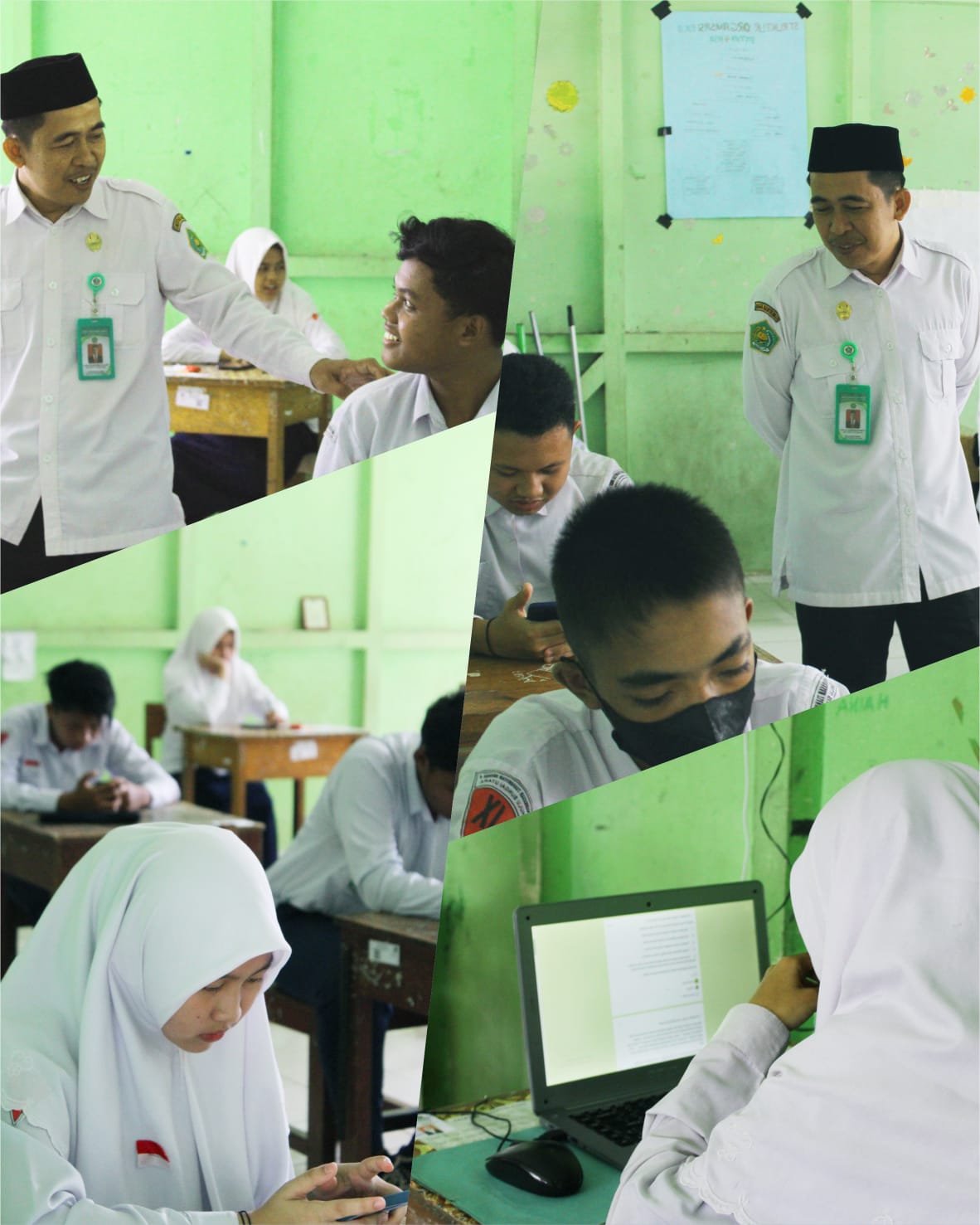 MTsN 4 HSU Laksanakan Asesmen Madrasah Berbasis Online